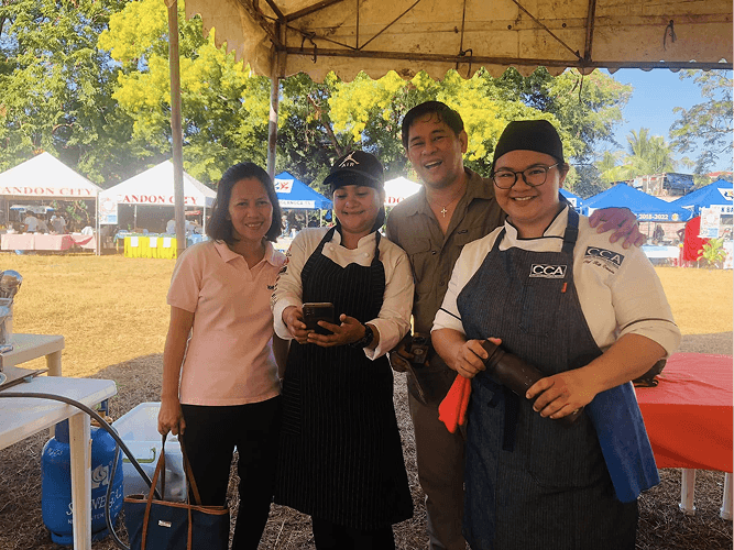 MSC partners and chefs together at a community event