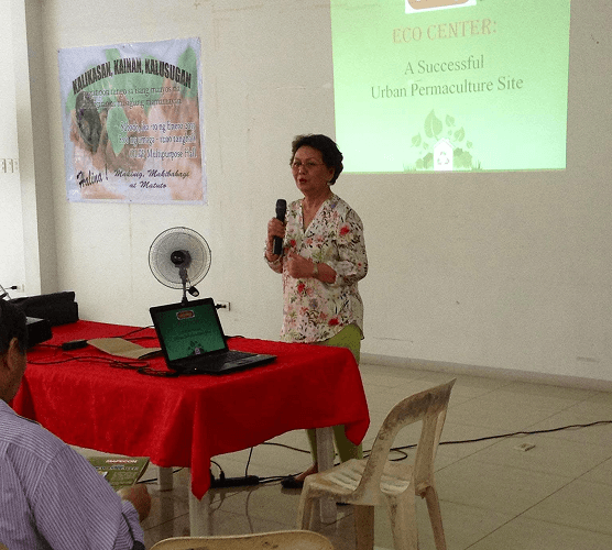 A presentation on the Eco Center urban permaculture site